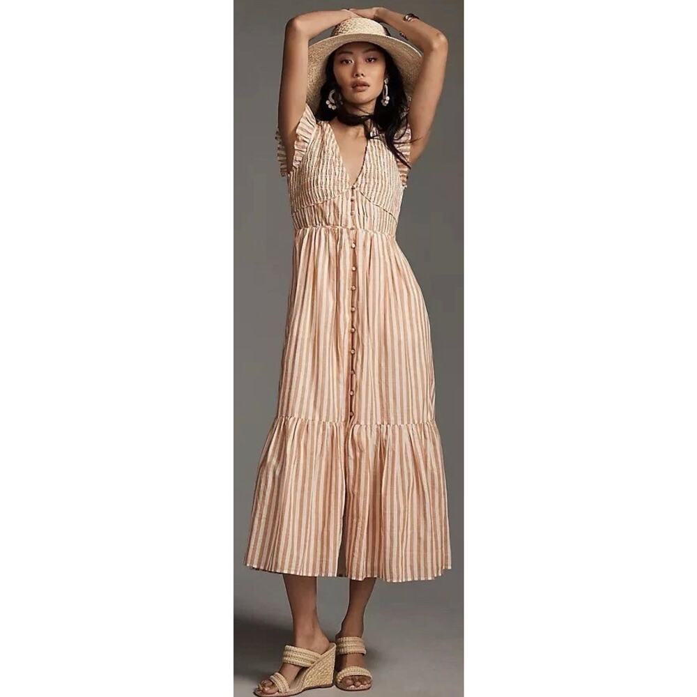 Anthropologie Striped Mini Dress - petite medium